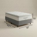 Ver imagem 2 de Conjunto Solteiro Box + Colchão Freedom Ortobom Espuma Viscoelástica 88x188