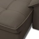 Ver imagem 7 de Sofá 3 Lugares Retrátil Reclinável para Sala 230cm Giotto F04 Veludo Marrom - Lyam Decor