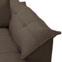 Ver imagem 6 de Sofá 3 Lugares Retrátil Reclinável para Sala 230cm Giotto F04 Veludo Marrom - Lyam Decor