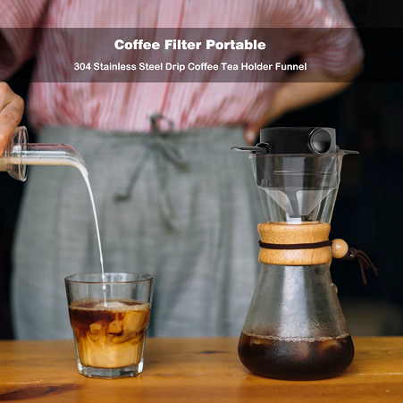 Mini Coador De Café em Aço Inox Reutilizável MonoDose drip coffee - v2 - 8