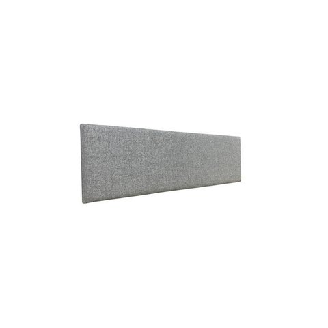 Cabeceira Estofada King 1 Bloco Não É Segredo Linho Cinza Claro 195x60