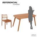 Ver imagem 5 de Sala de Jantar Mesa 135x76cm Tampo Laminado com 4 Cadeiras em Couríssimo Ceci Yescasa Marrom