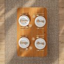 Ver imagem 2 de Mesa de Jantar Retangular 130x80cm 100% MDF Jambu CabeCasa MadeiraOriginals Marrom/Cinamomo