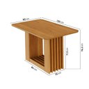 Ver imagem 4 de Mesa de Jantar Retangular 130x80cm 100% MDF Jambu CabeCasa MadeiraOriginals Marrom/Cinamomo