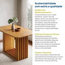 Ver imagem 6 de Mesa de Jantar Retangular 130x80cm 100% MDF Jambu CabeCasa MadeiraOriginals Marrom/Cinamomo