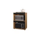 Ver imagem 2 de Balcão Cooktop Adriana Amêdoa/preto C/tampo Fogão 4 ou 5 Bocas - Ajl Móveis