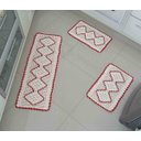 Ver imagem 1 de Jogo de Cozinha Crochê Vermelho com 3 Peças