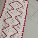 Ver imagem 2 de Jogo de Cozinha Crochê Vermelho com 3 Peças