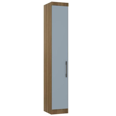 Guarda Roupa Modulado 38cm com 1 Porta Delphi Avelã/grey L01 - Mpozenato