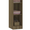 Ver imagem 5 de Guarda Roupa Modulado 38cm com 1 Porta Delphi Avelã/grey L01 - Mpozenato
