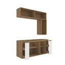 Ver imagem 3 de Conjunto para Banheiro Kappesberg Celeste 7 Peças Nogueira/branco 160cm