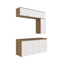 Ver imagem 2 de Conjunto para Banheiro Kappesberg Celeste 7 Peças Nogueira/branco 160cm