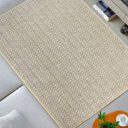 Ver imagem 2 de Tapete para Sala 1,00m x 1,50m Sisal Antiderrapante Sem Pelo Lâncer - 568 CLEAN
