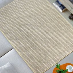 Tapete para Sala 1,00m x 1,50m Sisal Antiderrapante Sem Pelo Lâncer - 568 CLEAN - 2