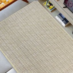 Tapete para Sala 1,00m x 1,50m Sisal Antiderrapante Sem Pelo Lâncer - 568 CLEAN - 3