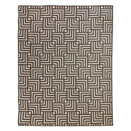 Tapete Sala Moderno Geometrico Tabuleiro 200X250 Cm Chumbo - 1