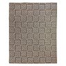 Tapete Sala Moderno Geometrico Tabuleiro 200X250 Cm Chumbo - 1