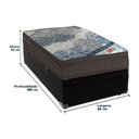 Ver imagem 5 de Ortobom Solteiro Molas Ensacadas D26 Base Box Baú Bege Preto