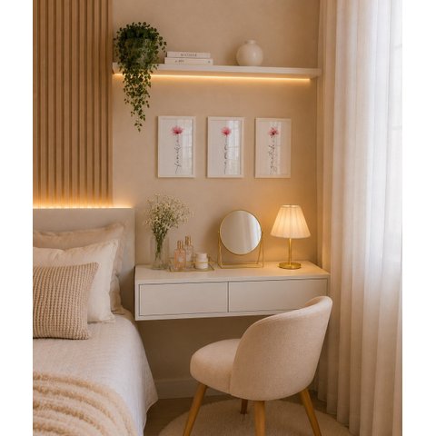 Trio Quadros Decorativos Palavras Amor Gratidão Família Flores 20x30cm Quarto Sala Moldura Branco