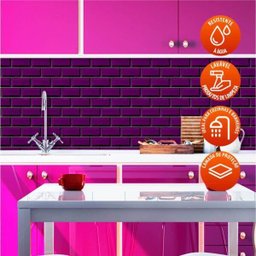 Revestimento de Azulejo Metrô Roxo 250 - 1