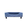 Caminha Cama Para Cachorro Pet Luxo Com Pés - Azul - 2