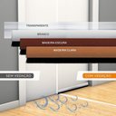 Ver imagem 4 de Protetor Veda Porta Adesivo Escova 100cm Branco