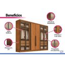 Ver imagem 6 de Guarda Roupa Modulado 6 Ptas 4VD 4g Linea N. Horizonte Fendi