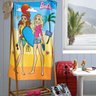 Toalha Banho Praia Infantil Felpuda Dohler Personagem Barbie - 1