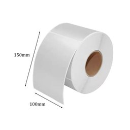 10 Rolos Etiquetas Couche 100x150 10x15 Adesiva 30m Branca - 3