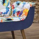 Ver imagem 3 de Poltrona Orquídea - Azul - Estampado