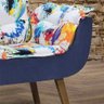 Poltrona Orquídea - Azul - Estampado - 3