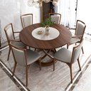 Ver imagem 2 de Prato giratório centro de mesa em vidro off-white e inox 60cm