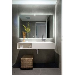 Espelho Lapidado Bisotê Iluminado com LED Frio - 80x100cm - 4