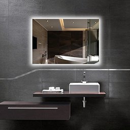 Espelho Lapidado Bisotê Iluminado com LED Frio - 80x100cm - 8