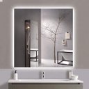 Ver imagem 1 de Espelho Lapidado Bisotê Iluminado com LED Frio - 90x90cm
