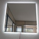 Ver imagem 2 de Espelho Lapidado Bisotê Iluminado com LED Frio - 90x90cm