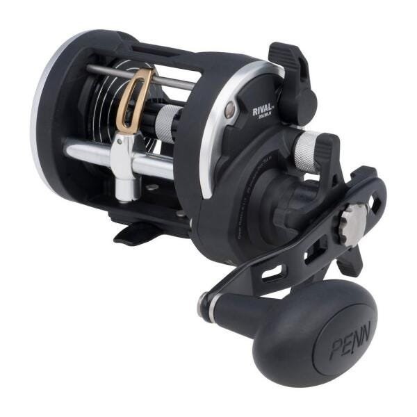 Carretilha Penn Fishing Rival Level Wind 20 - Manivela Esquerda - 1