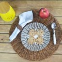 Ver imagem 2 de Prato Sobremesa Porcelana 20cm Plumas