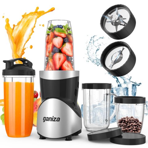 Liquidificador Ganiza 900w para Shakes e Smoothies, 15 Peças, Bpa-free
