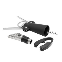 Conjunto 3 Peças para Vinho em Liga de Zinco e Plástico - 2