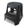 Banqueta Step Multiuso Plastico Dois Degraus Preta Arqplast - 2
