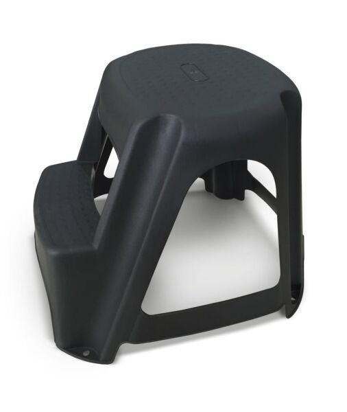 Banqueta Step Multiuso Plastico Dois Degraus Preta Arqplast - 3