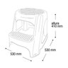 Banqueta Step Multiuso Plastico Dois Degraus Preta Arqplast - 4