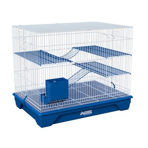 Gaiola Grande para Twister com 2 Andares e Comedouro:azul