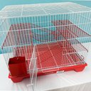 Ver imagem 3 de Gaiola Grande para Twister com 2 Andares e Comedouro:azul