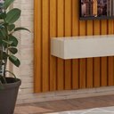 Ver imagem 4 de Rack com Painel para Sala Ripado Cleann com Off White - Moveisaqui