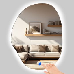 Espelho Orgânico com Led 6000k Medida 104,0 X 80,0 Cm - 2