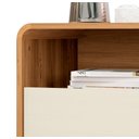 Ver imagem 3 de Kit 2 Mesas de Cabeceira com Gaveta Channel Nature com Off White - Fabrimoveis