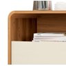 Kit 2 Mesas de Cabeceira com Gaveta Channel Nature com Off White - Fabrimoveis - 3