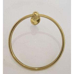 Toalheiro Argola Latão Dourado